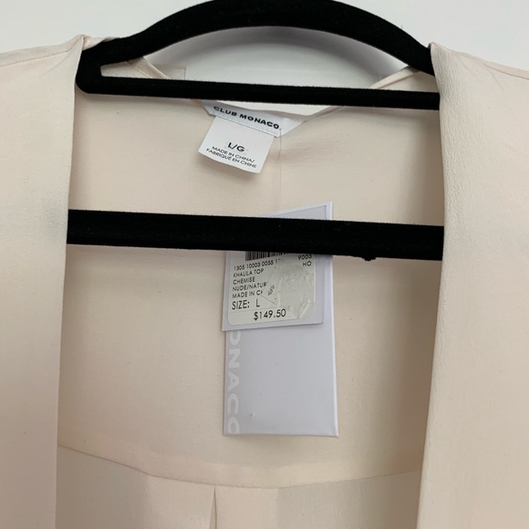 NWT Club Monaco silk blouse - Picture 2 of 5